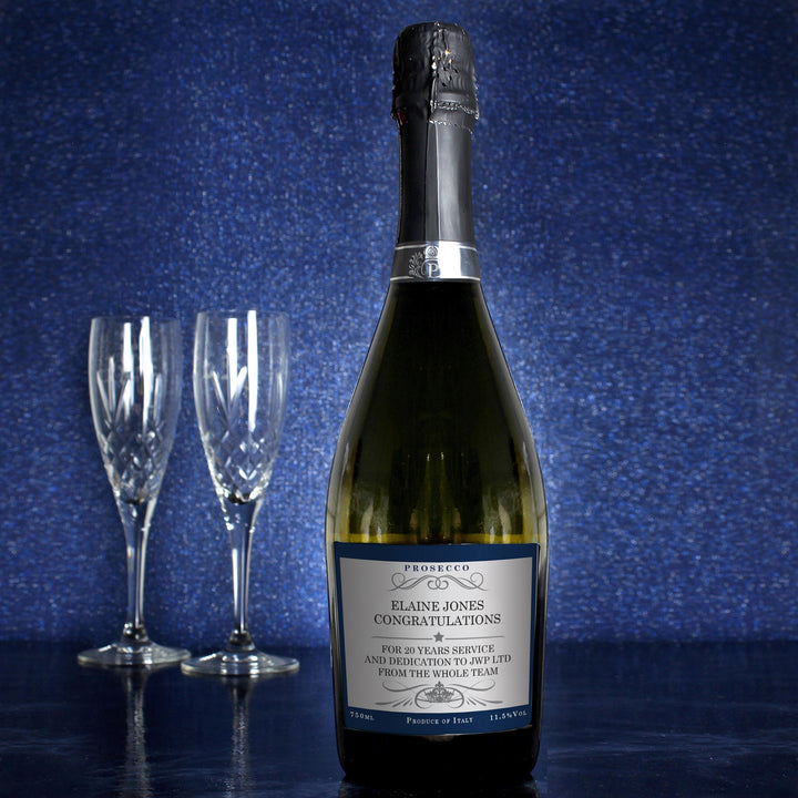 Personalised Any Message Bottle of Prosecco – alternative view
