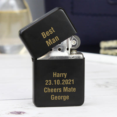 Personalised Black Lighter