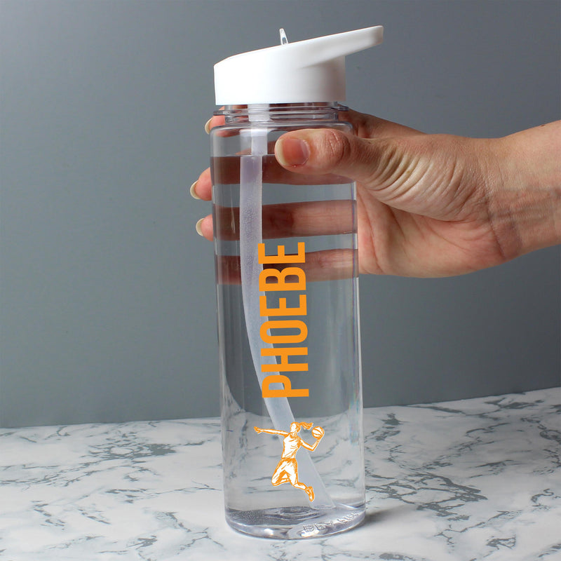 Personalised Sports Name Only Island Water Bottle