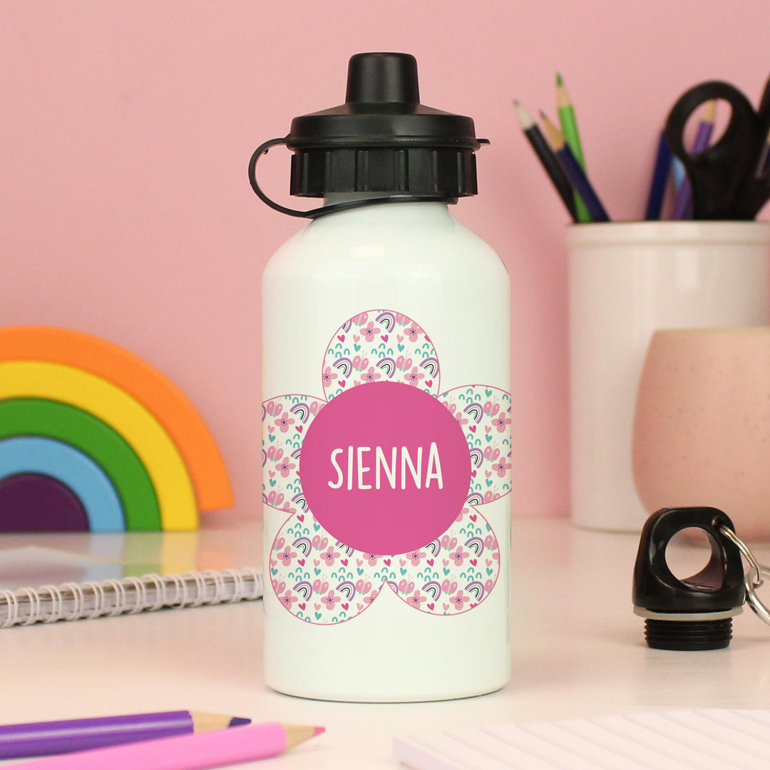 Personalised Flower Drinks Bottle – alternative view