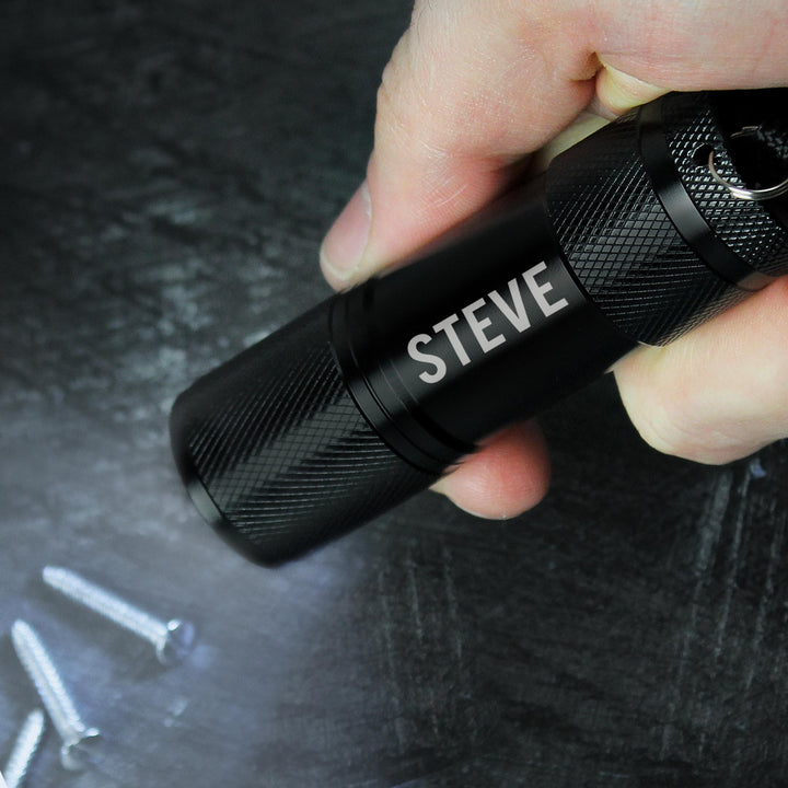 Personalised Name Only Mini Torch – alternative view