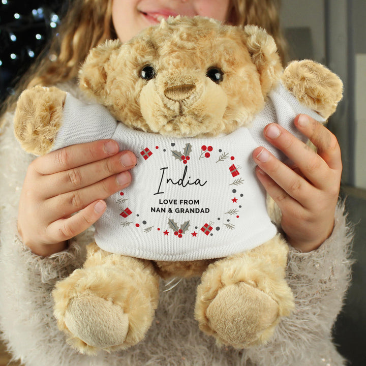 Personalised Christmas Teddy Bear - alternative view