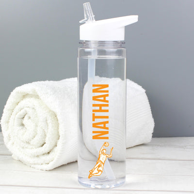 Personalised Sports Name Only Island Water Bottle