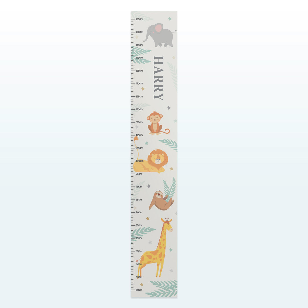 Personalised Animal Height Chart – alternative view