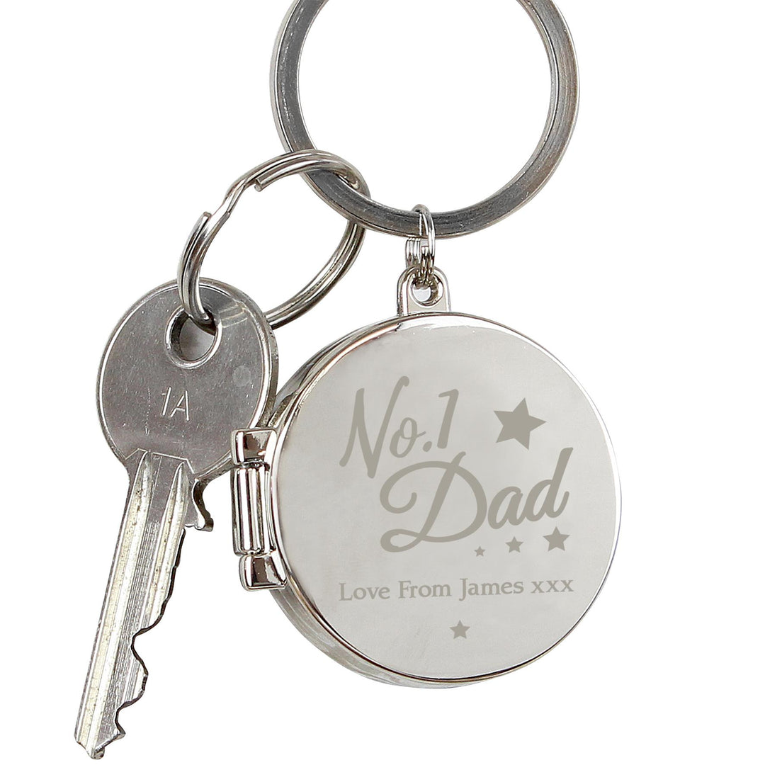 Personalised No.1 Dad Photo Keyring, The Personal Shop, personalised gifts