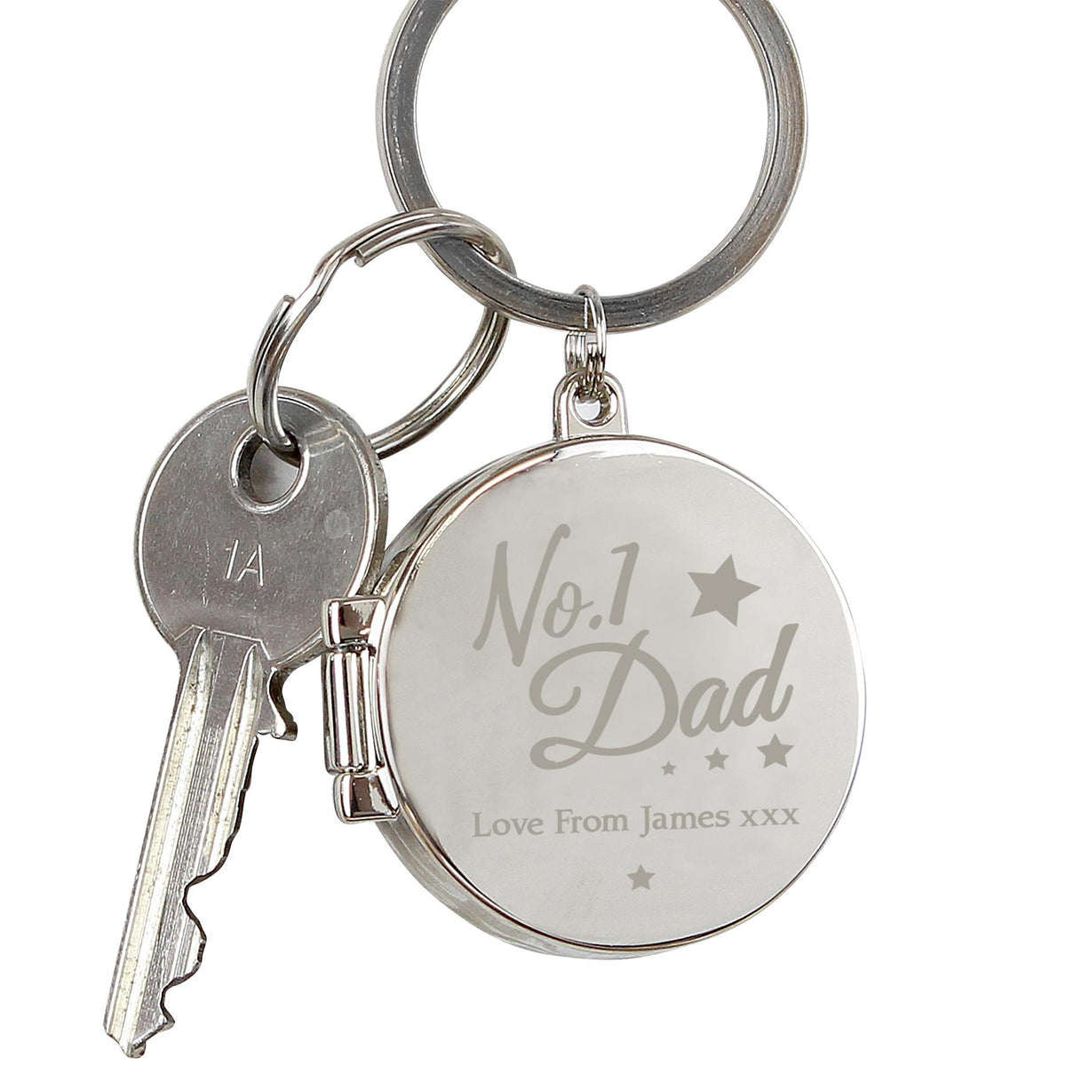 Personalised No.1 Dad Photo Keyring, The Personal Shop, personalised gifts