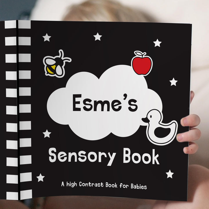 Personalised High Contrast Black and White Baby Book - alternative view