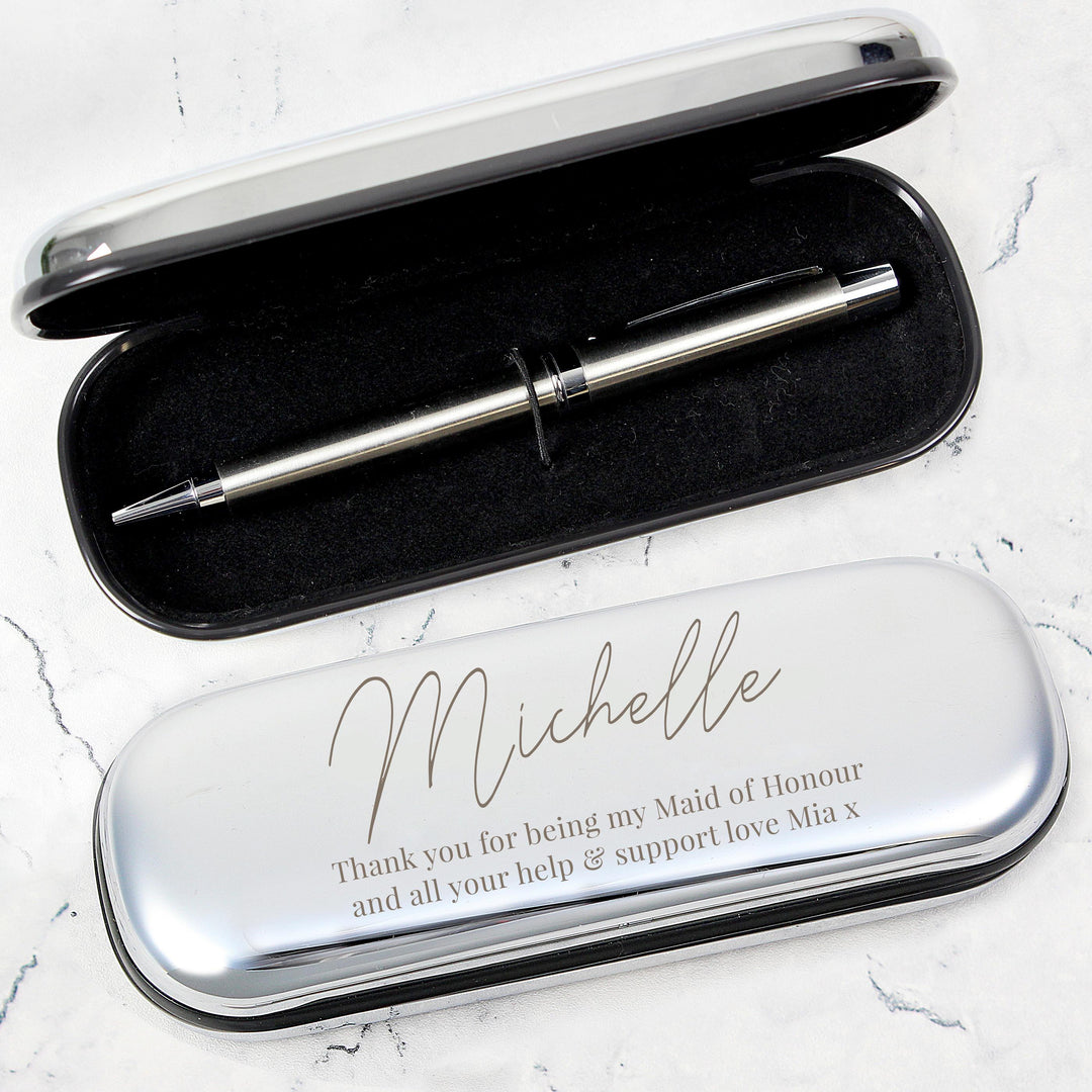 Personalised Free Text Pen and Box Set – alternative view