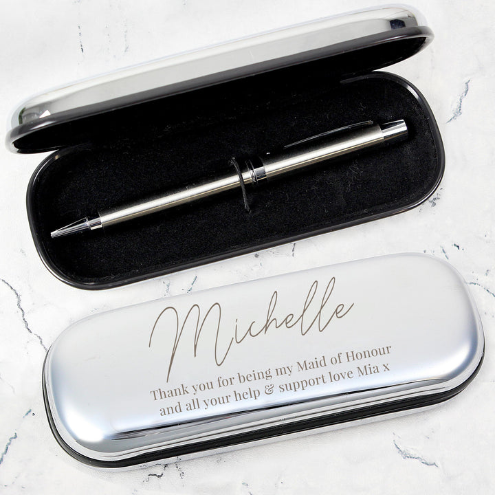 Personalised Free Text Pen and Box Set – alternative view