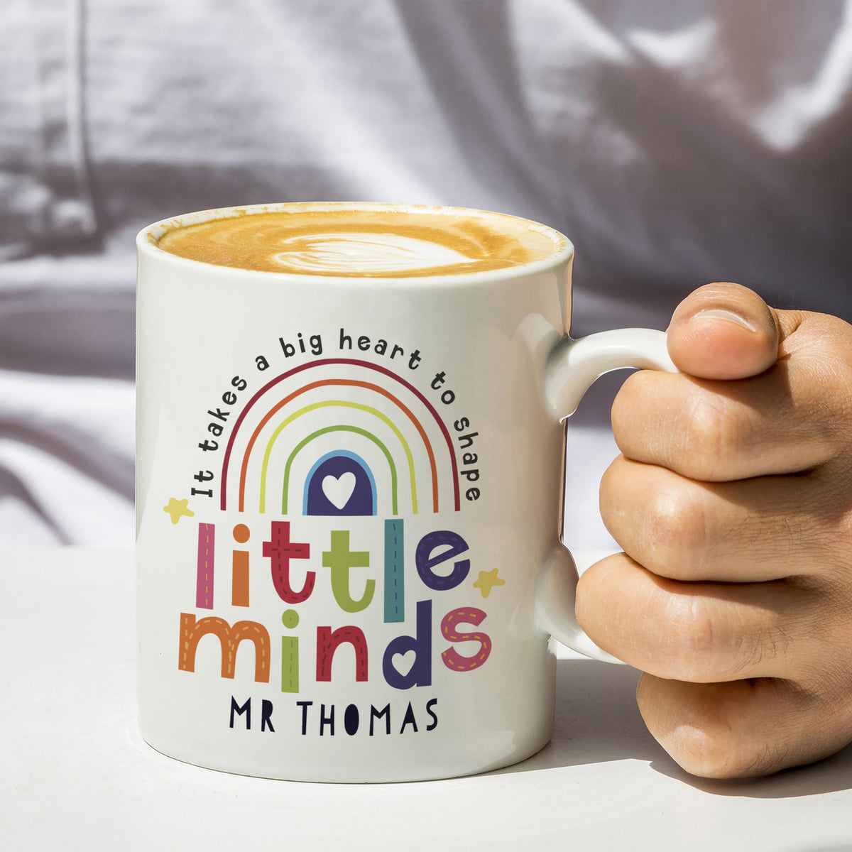 Personalised Shape Little Minds Mug – alternative view