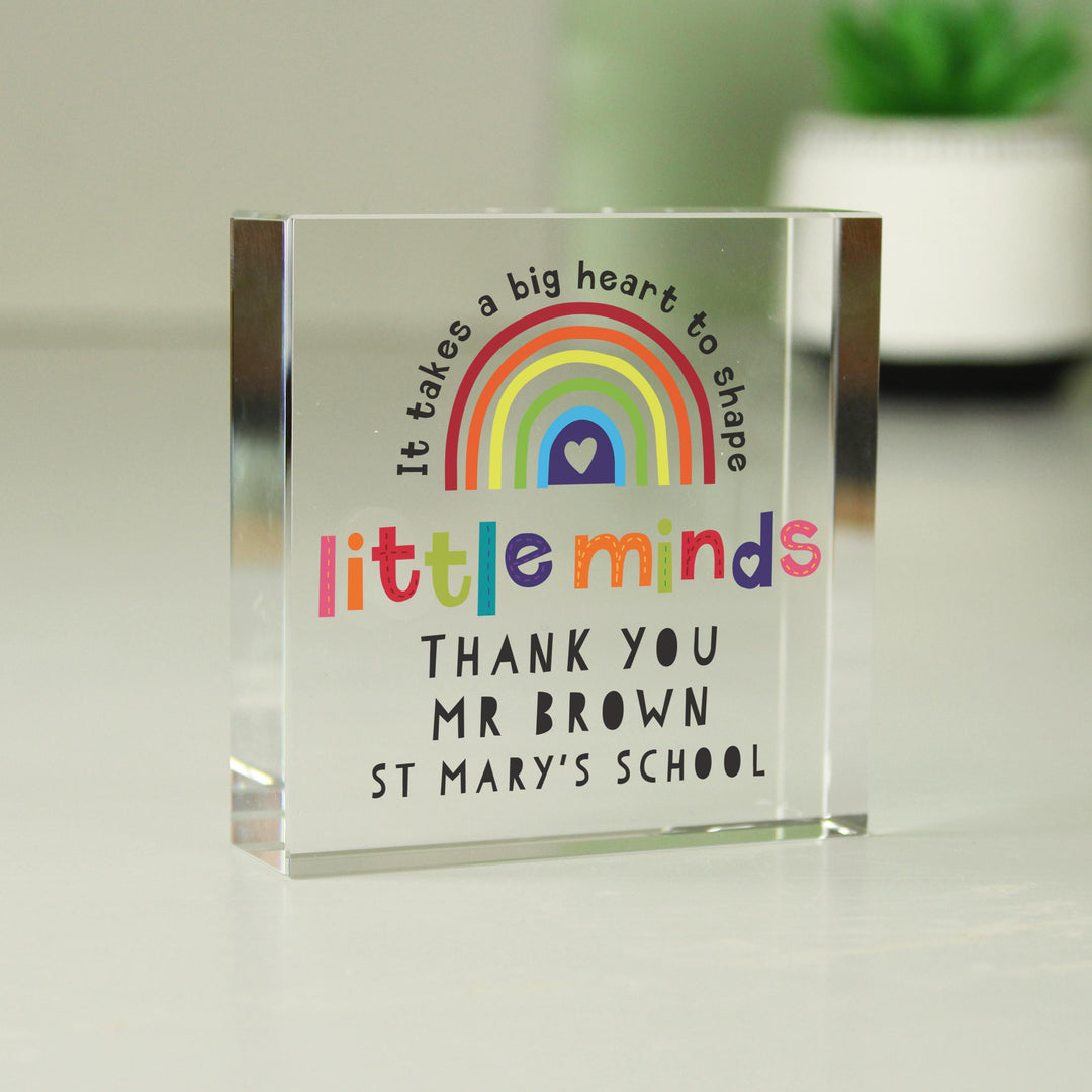 Personalised Shape Little Minds Crystal Token – alternative view