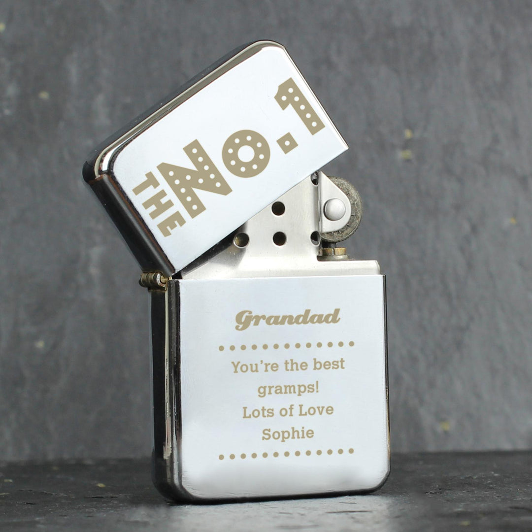 Personalised The No.1 Silver Lighter – alternative view