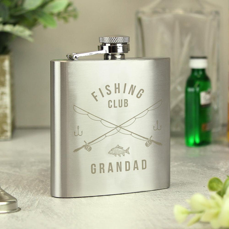 Personalised Fishing Hip Flask