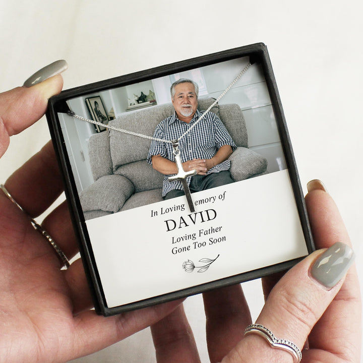 Personalised In Loving Memory Photo Upload Necklace and Box, The Personal Shop, personalised gifts