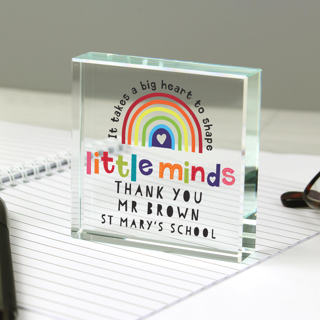 Personalised Shape Little Minds Crystal Token – alternative view