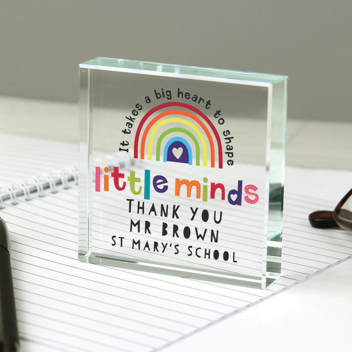 Personalised Shape Little Minds Crystal Token – alternative view