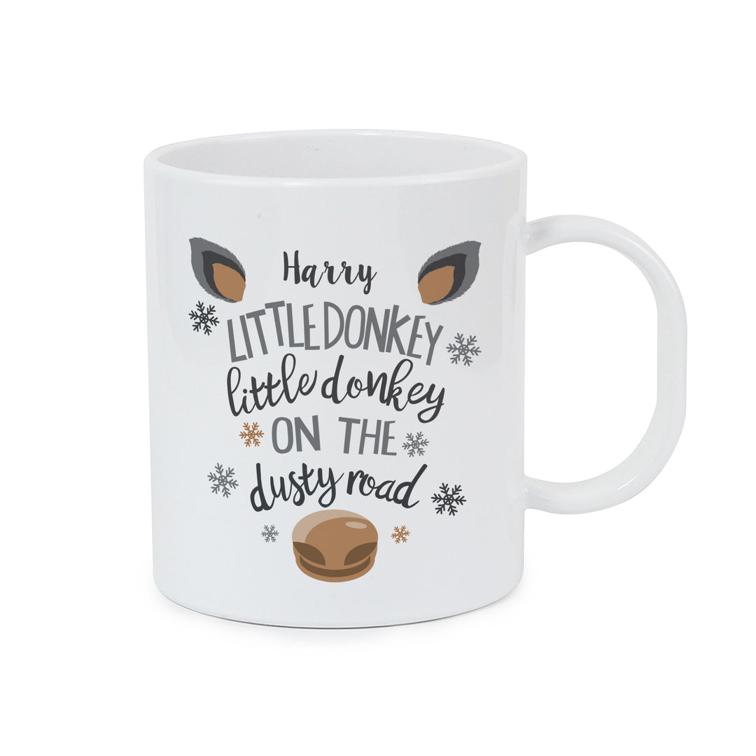 Personalised Little Donkey Plastic Mug – alternative view