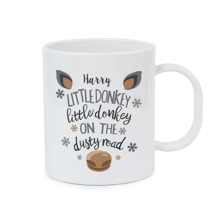 Personalised Little Donkey Plastic Mug – alternative view