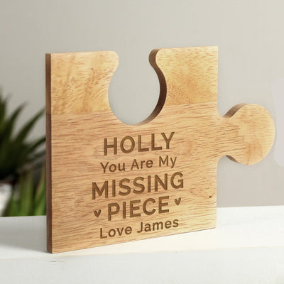 Personalised My Missing Piece Jigsaw Coaster