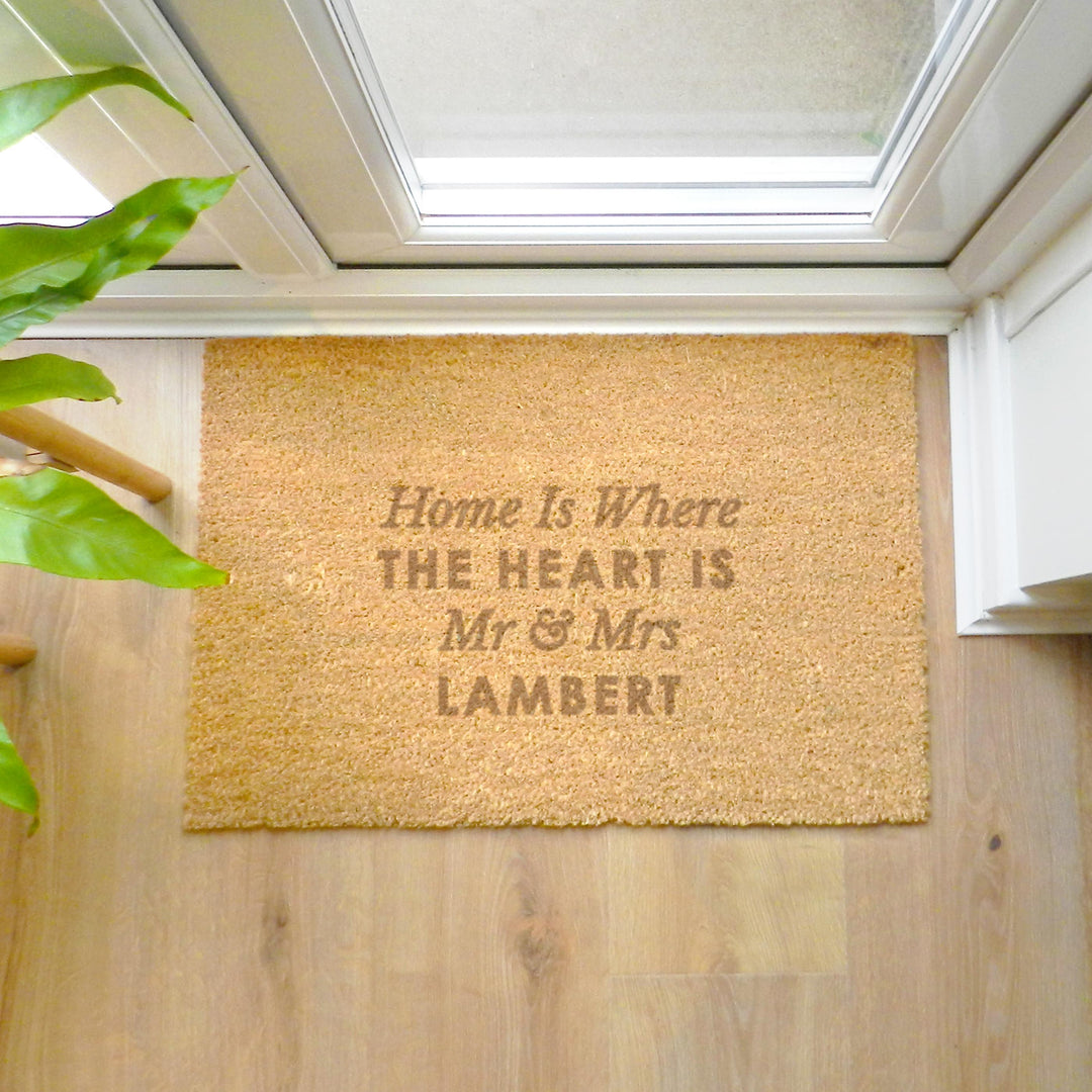 Personalised Free Text Rectangle Indoor Doormat – alternative view
