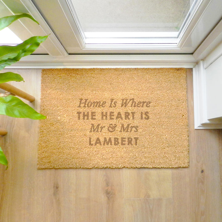 Personalised Free Text Rectangle Indoor Doormat – alternative view