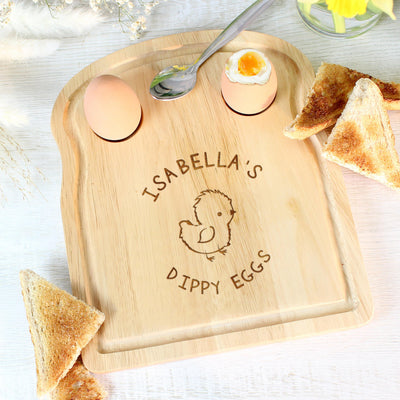 Personalised Chick Egg & Toast Board