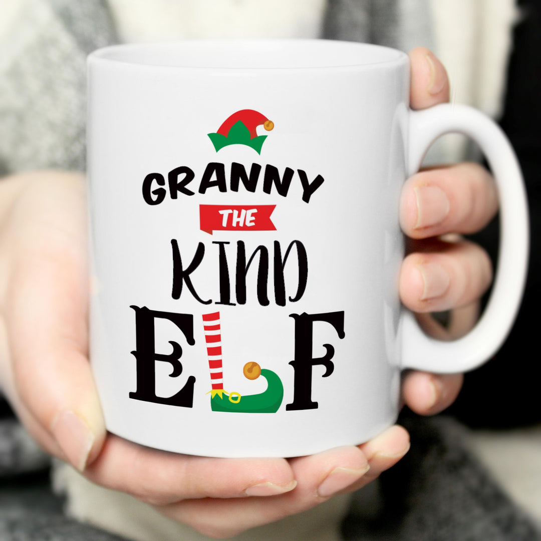 Personalised Elf Christmas Mug – alternative view