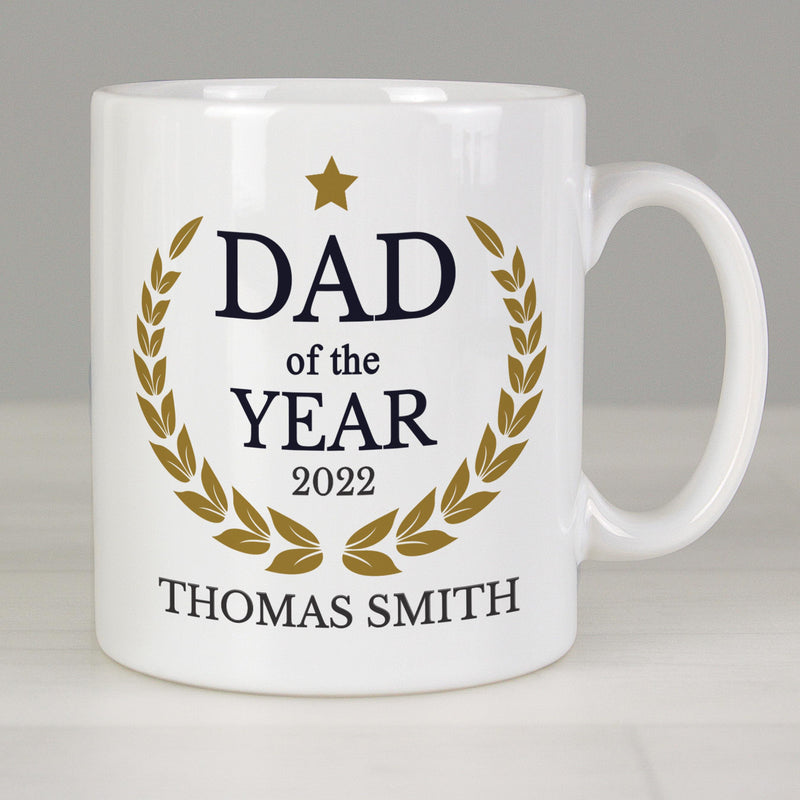 Personalised Dad of the Year Mug