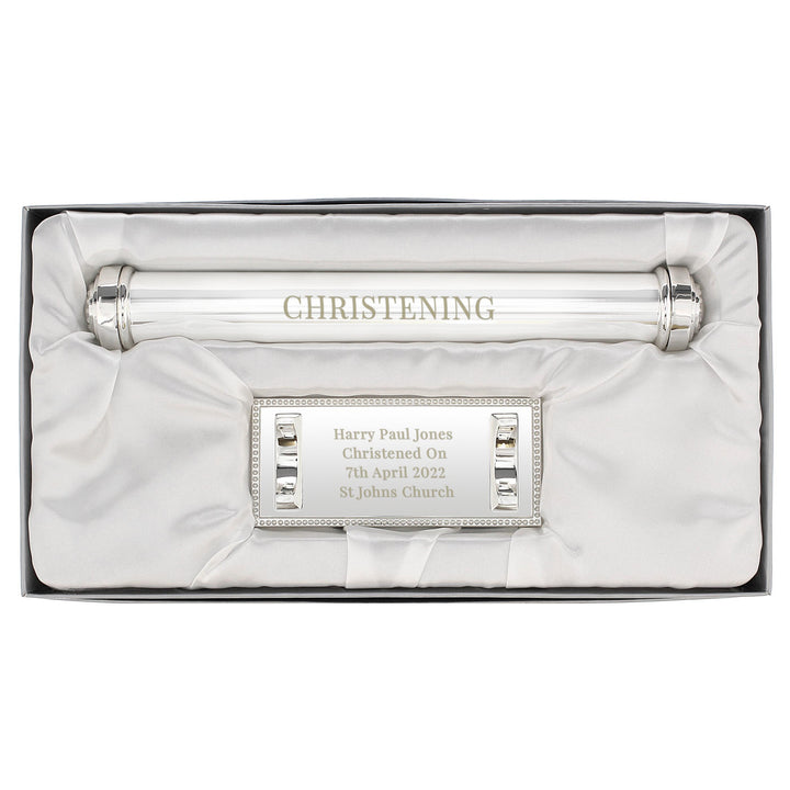 Personalised Silver Plated Certificate Holder – alternative view