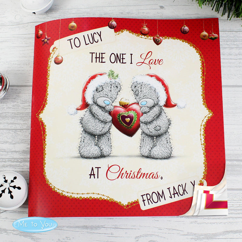 Personalised Me to You The One I Love at Christmas Poem Book