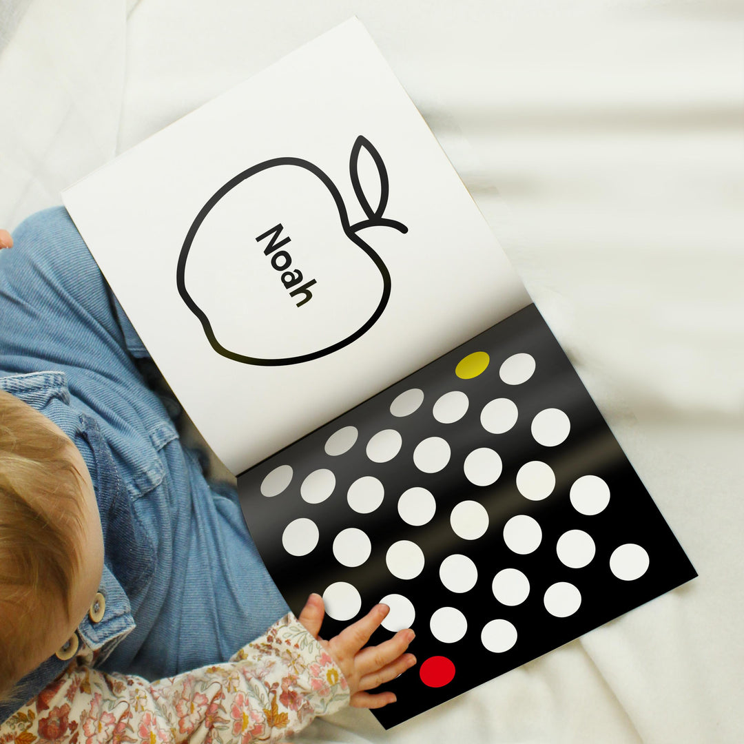 Personalised High Contrast Black and White Baby Book - alternative view