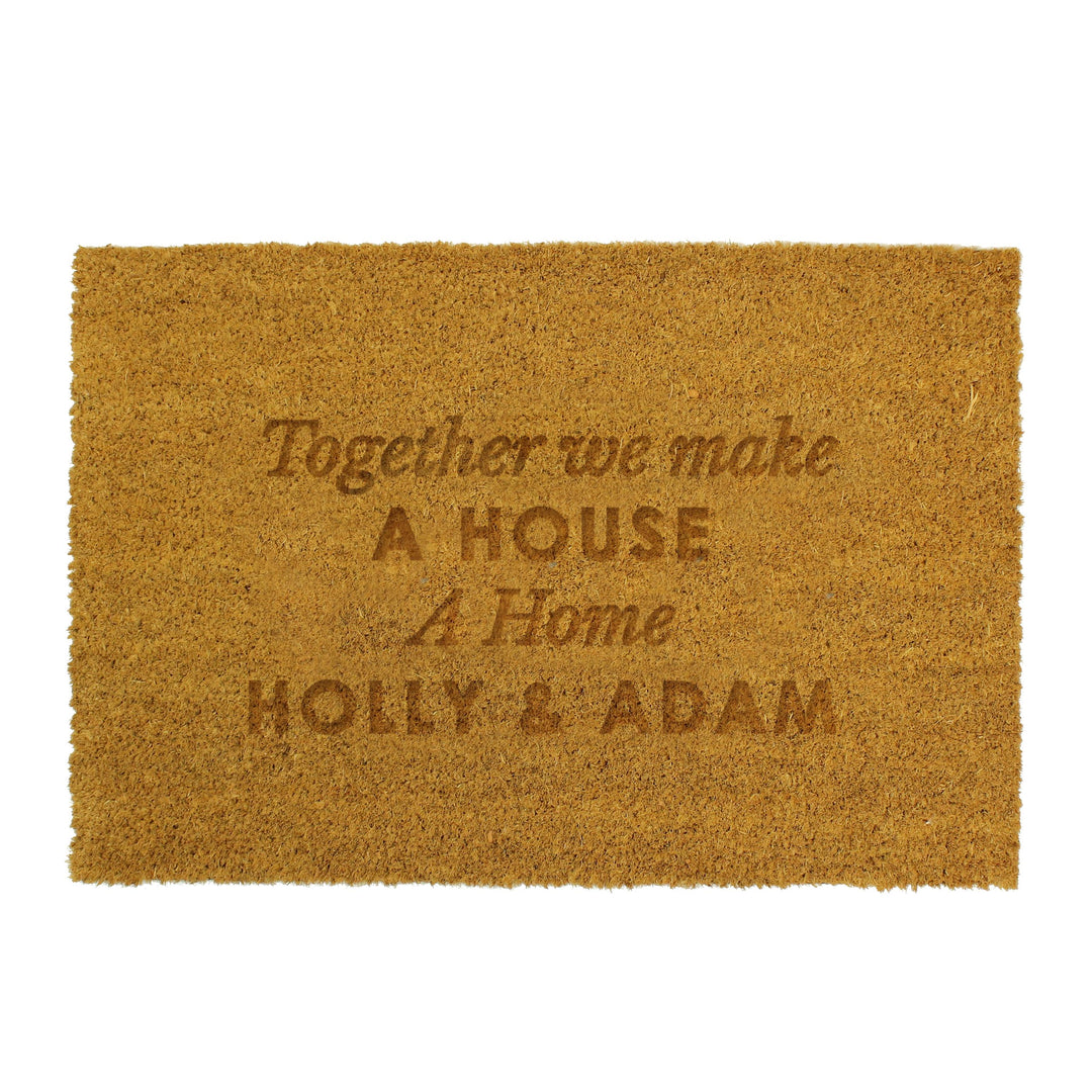 Personalised Free Text Rectangle Indoor Doormat – alternative view