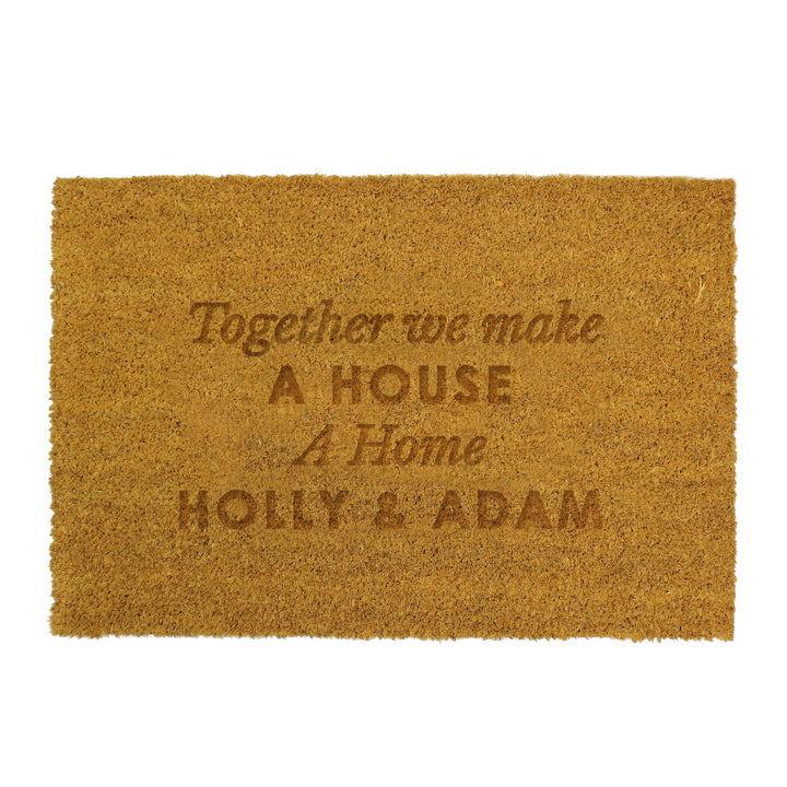 Personalised Free Text Rectangle Indoor Doormat – alternative view