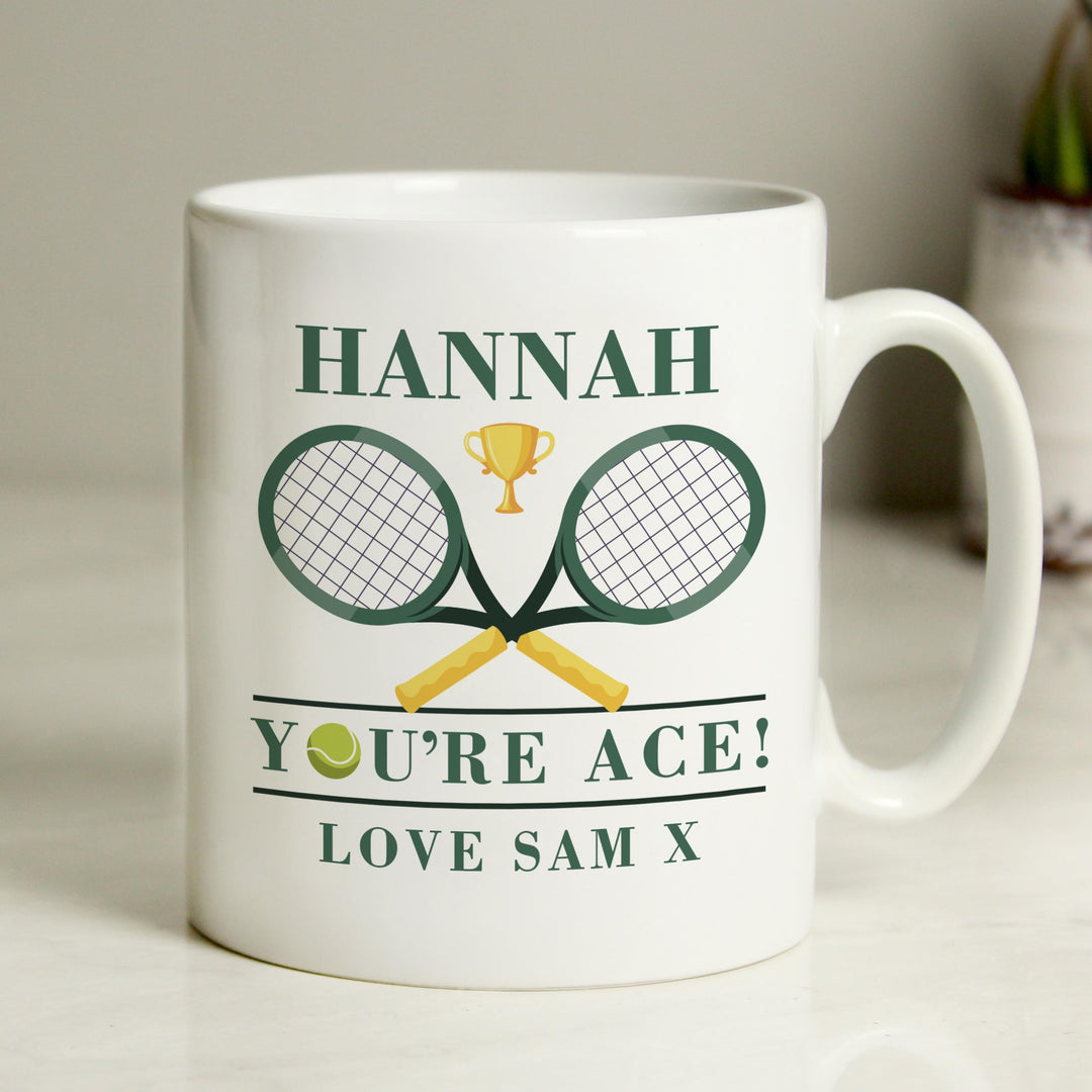 Personalised Tennis Mug – alternative view