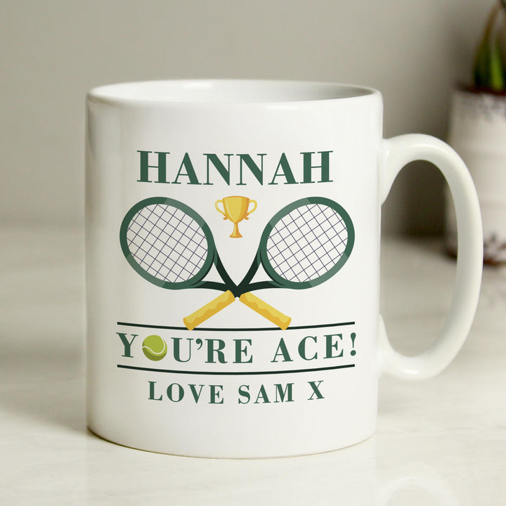 Personalised Tennis Mug – alternative view