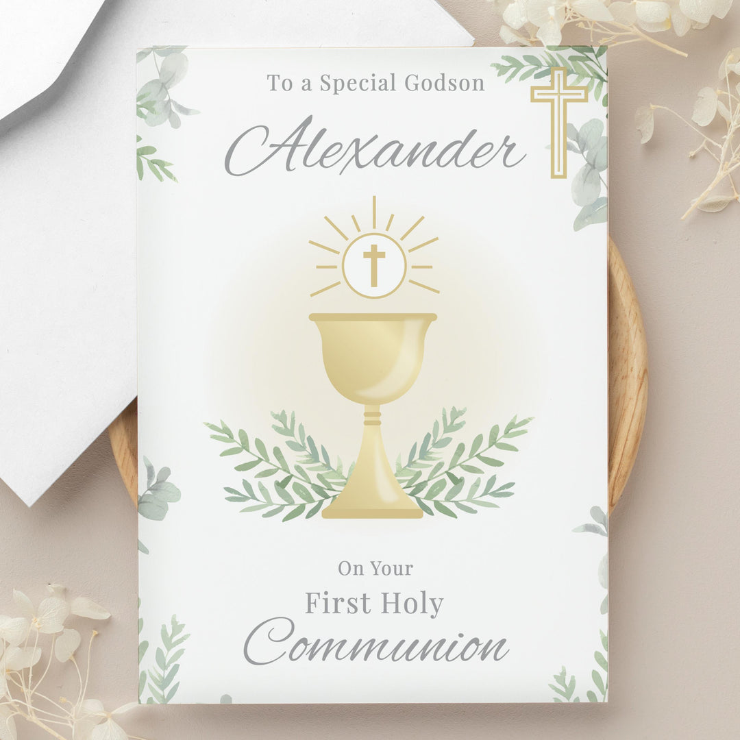 Personalised First Holy Communion Card, The Personal Shop, personalised gifts