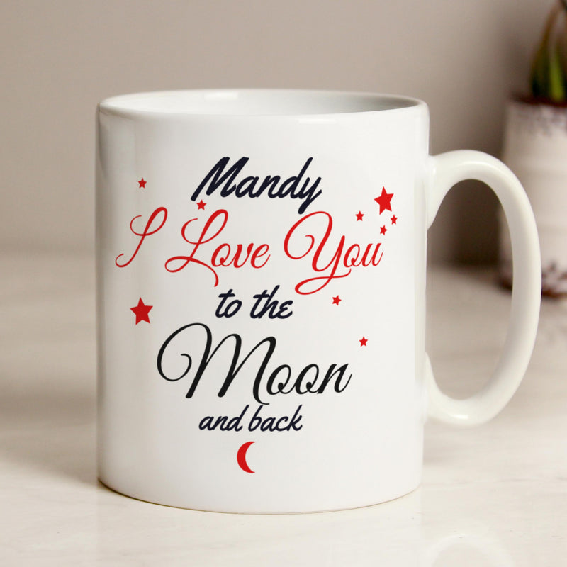 Personalised To The Moon & Back Mug