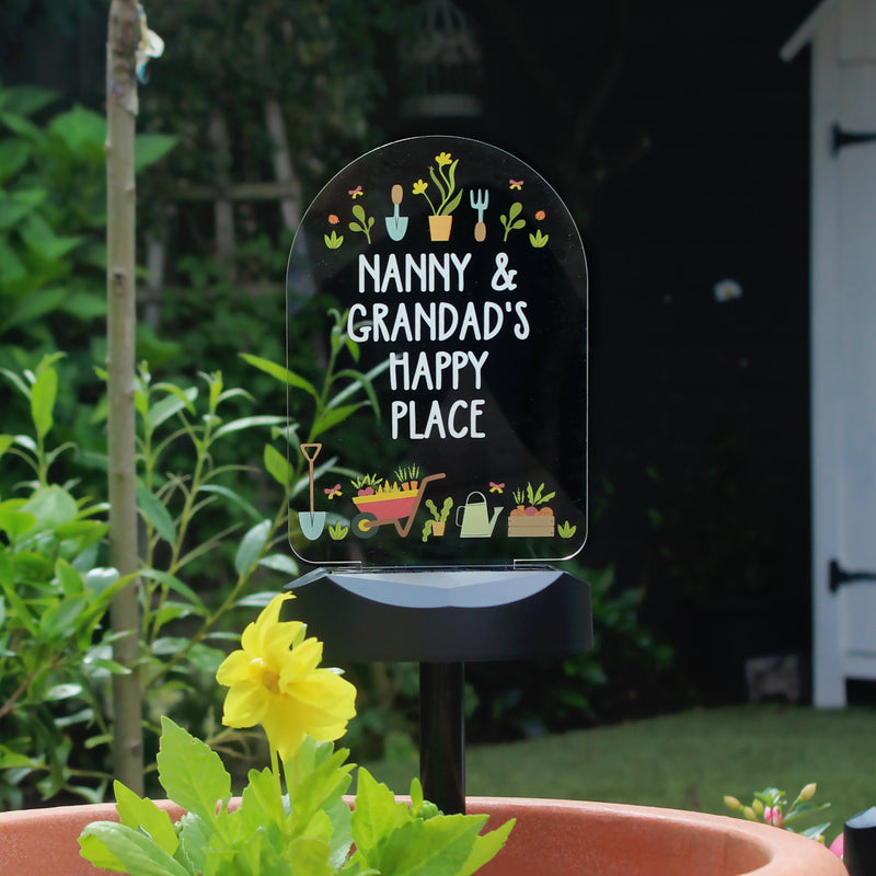 Personalised Vegetable Patch Outdoor Solar Light