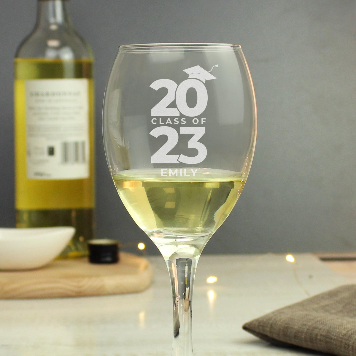 Personalised Class of Graduation Wine Glass, The Personal Shop, personalised gifts