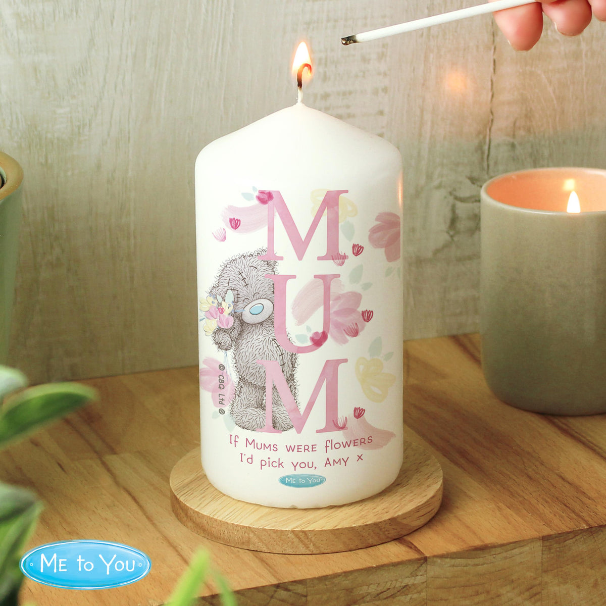 Personalised Me to You MUM Pillar Candle - alternative view