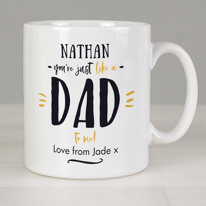 Personalised Just Like A Dad Mug, The Personal Shop, personalised gifts
