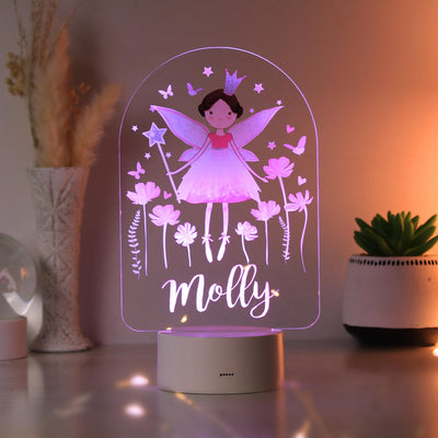 Personalised Fairy LED Colour Changing Night Light