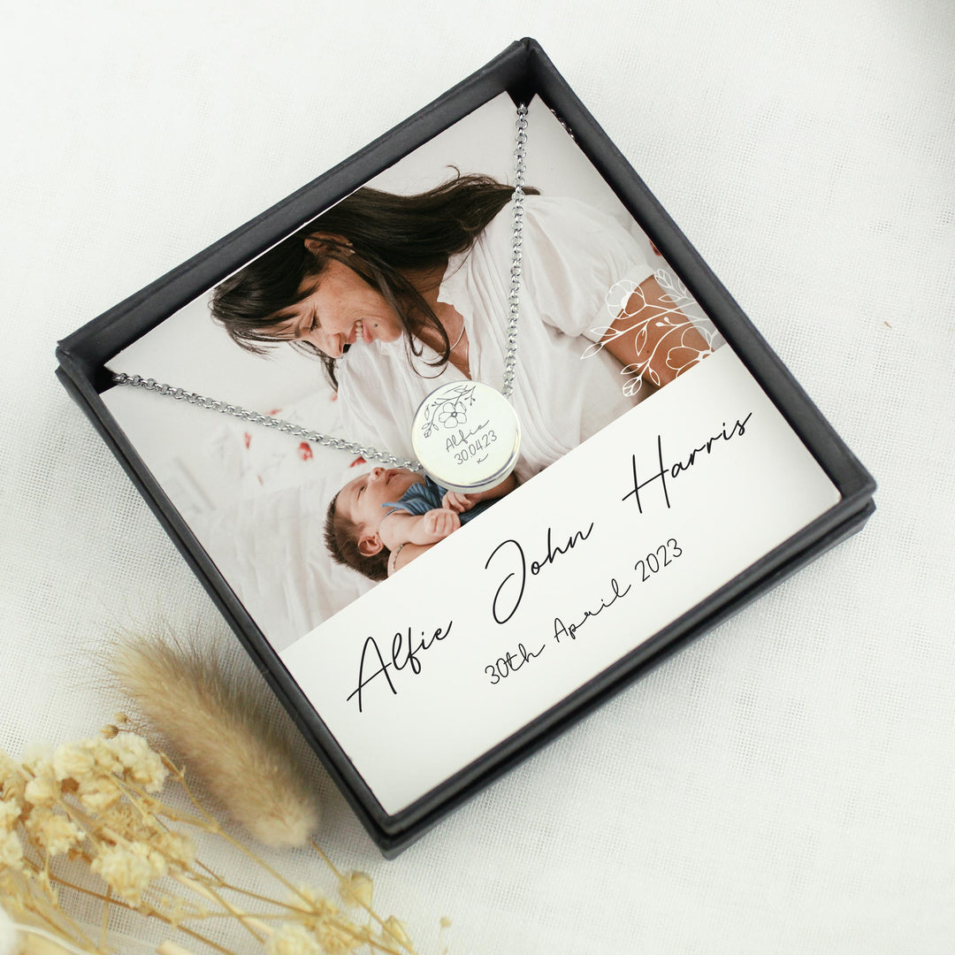 Personalised Photo Upload Necklace and Box, The Personal Shop, personalised gifts