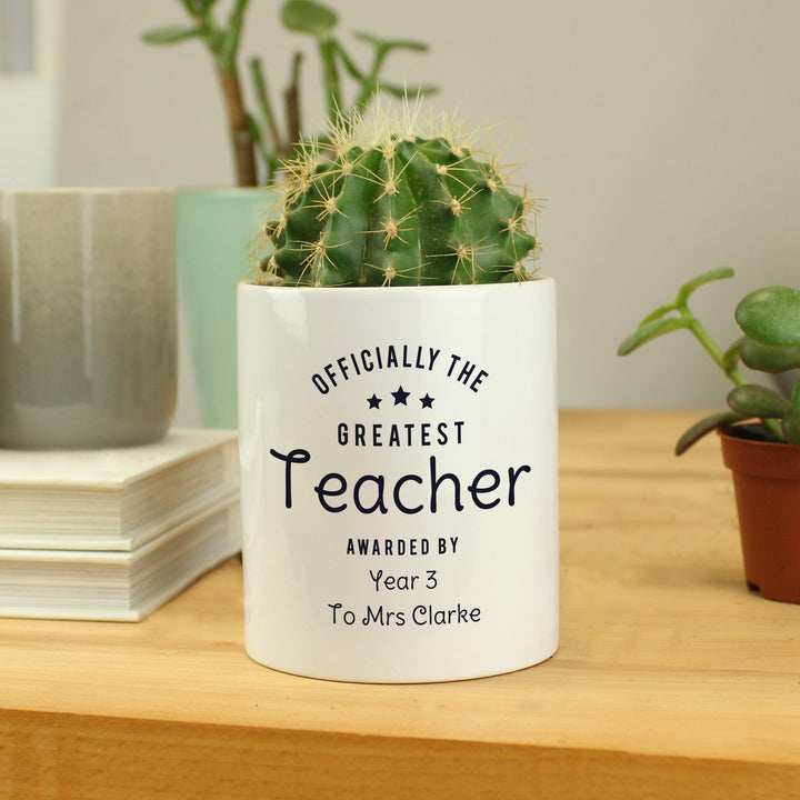 Personalised Officially The Greatest Ceramic Storage Pot – alternative view
