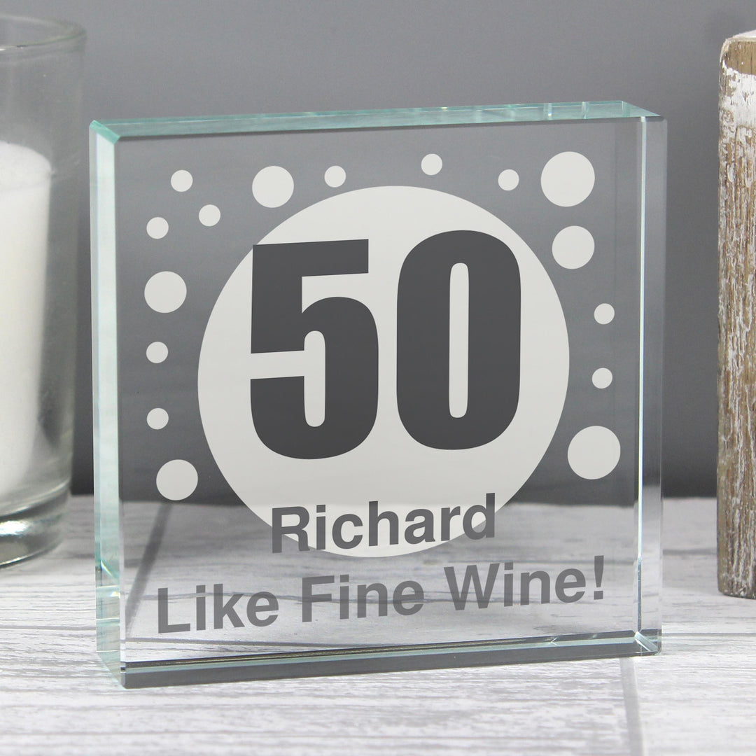 Personalised Spots Age Crystal Token, The Personal Shop, personalised gifts