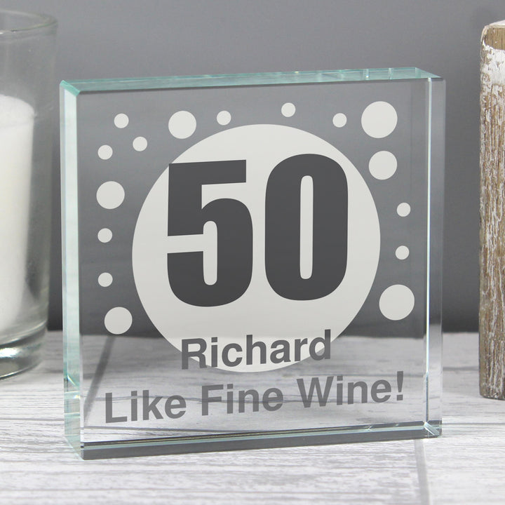 Personalised Spots Age Crystal Token, The Personal Shop, personalised gifts