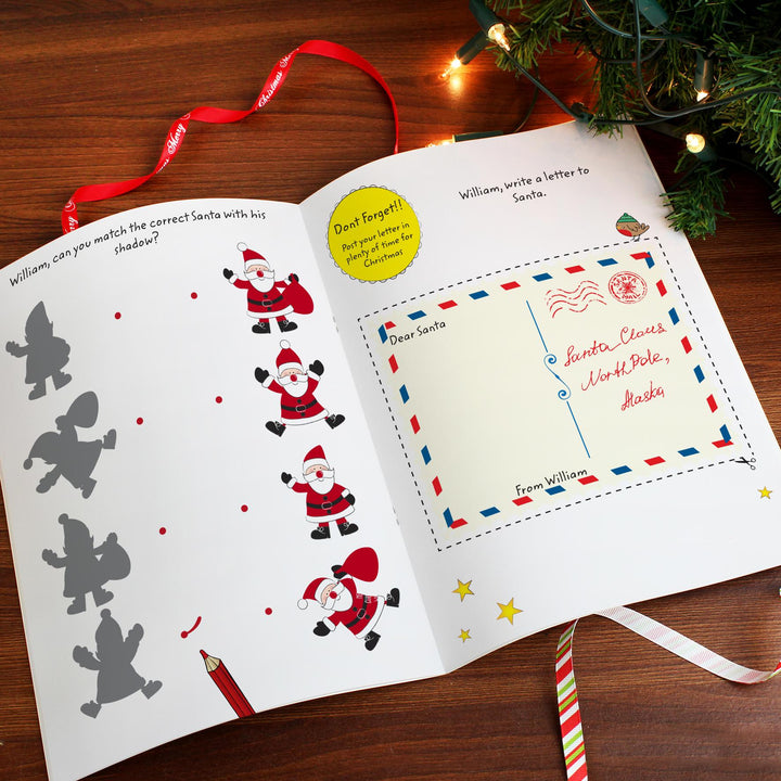 Personalised Christmas Activity Book with Stickers – alternative view
