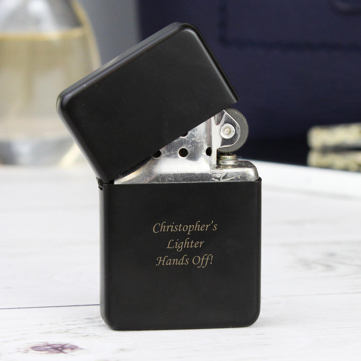Personalised Black Lighter – alternative view