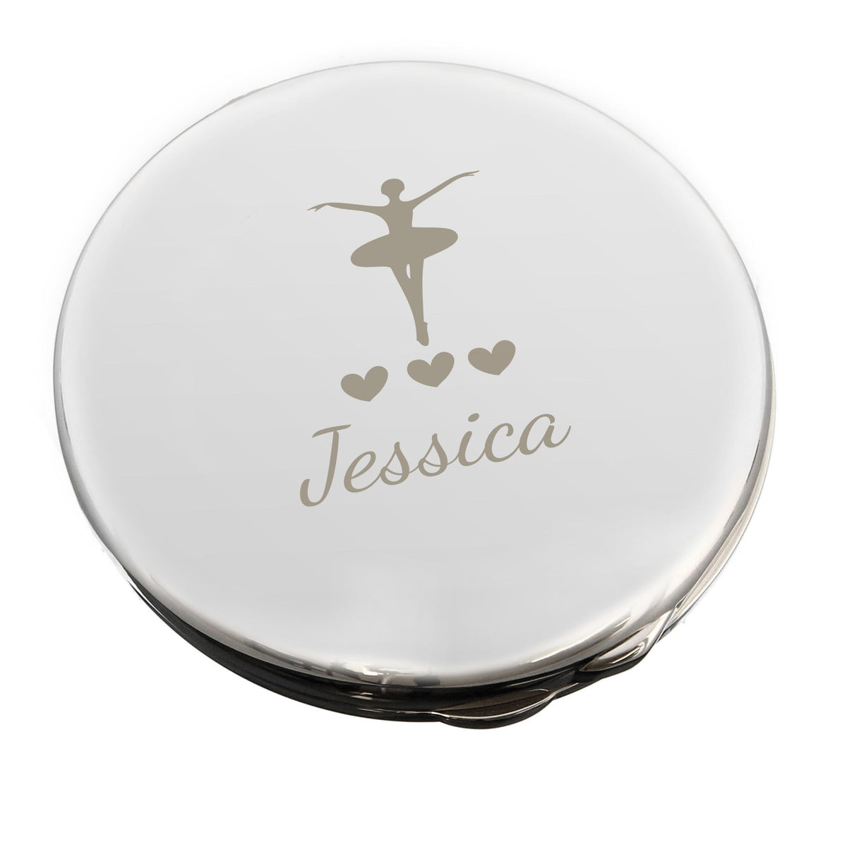 Personalised Ballerina Compact Mirror – alternative view