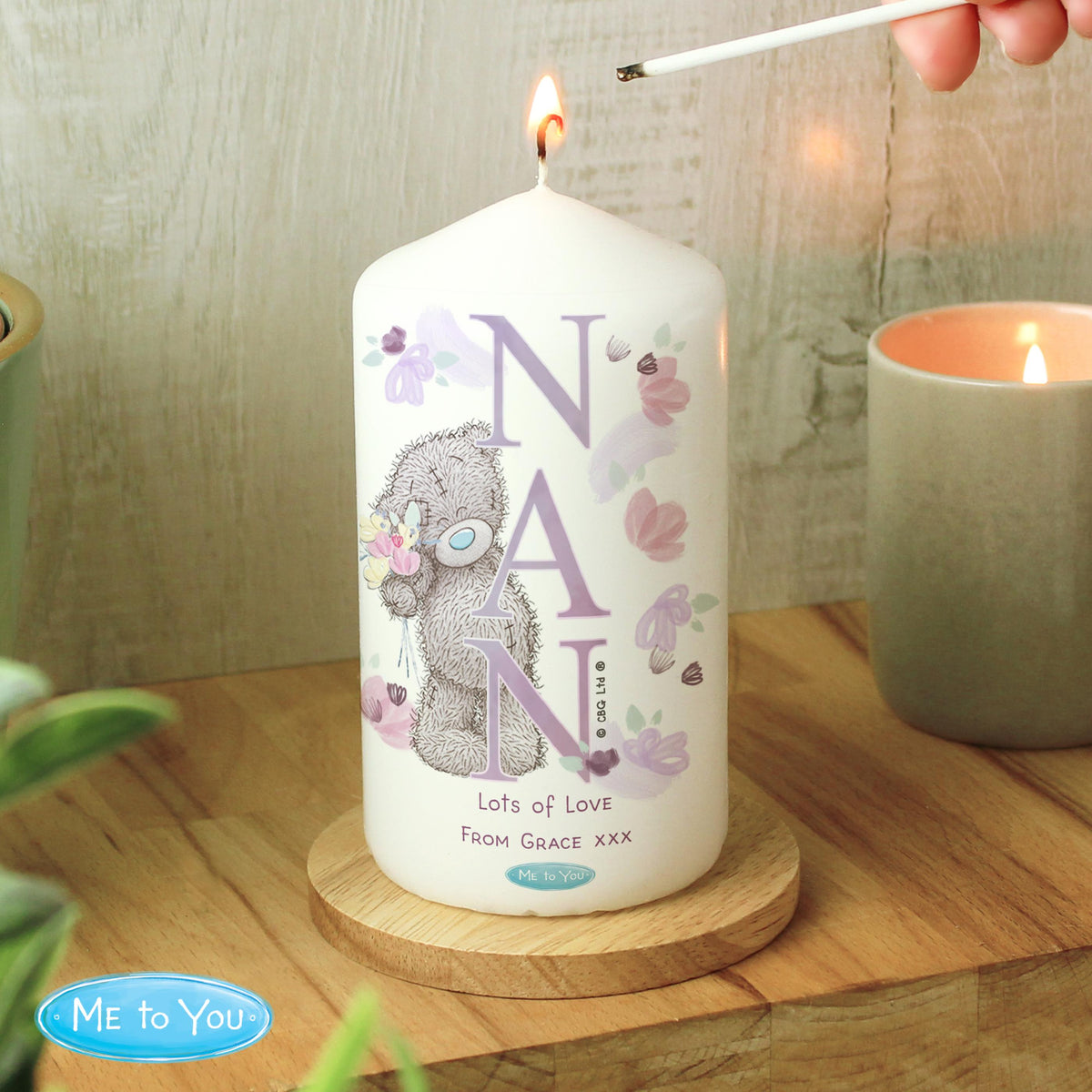 Personalised Me to You NAN Pillar Candle - alternative view